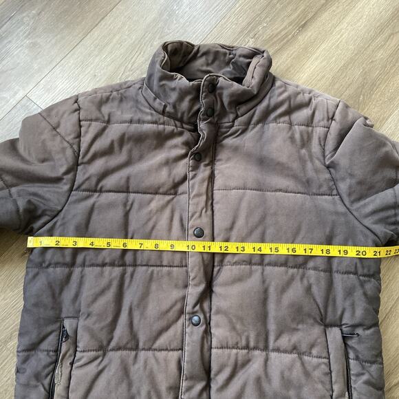 Matchstick Union Workwear Supplies Jacket Men Sz XL Brown Black Puffer - Picture 15 of 16